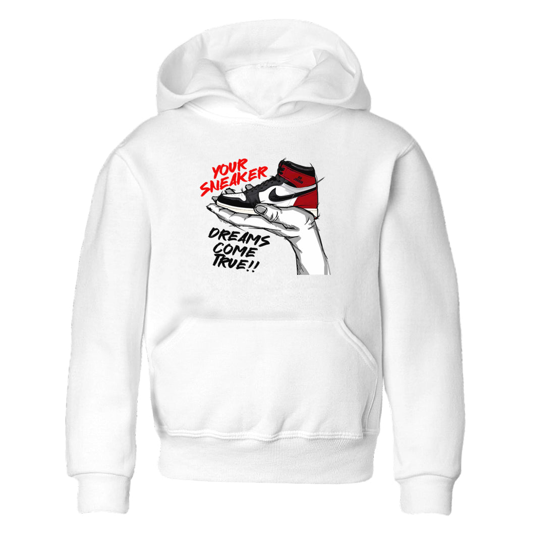 1s Black Toe Reimagined shirts to match jordans Sneaker Dreams sneaker match tees Air Jordan 1 High OG Black Toe Reimagined match shoes to clothes SNRT Sneaker Tees Youth Baby White 2 tee