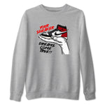 1s Black Toe Reimagined shirts to match jordans Sneaker Dreams sneaker match tees Air Jordan 1 High OG Black Toe Reimagined match shoes to clothes SNRT Sneaker Tees unisex cotton Heather Grey 2 shirts