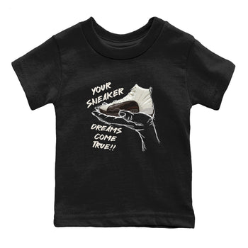 AJ12 Baroque Brown shirts to match jordans Sneaker Dreams best t shirts to wear with jordans SoleFly x Jordan 12 Baroque Brown match shoes to clothes SNRT Sneaker Tees Youth Baby Black 2 tee