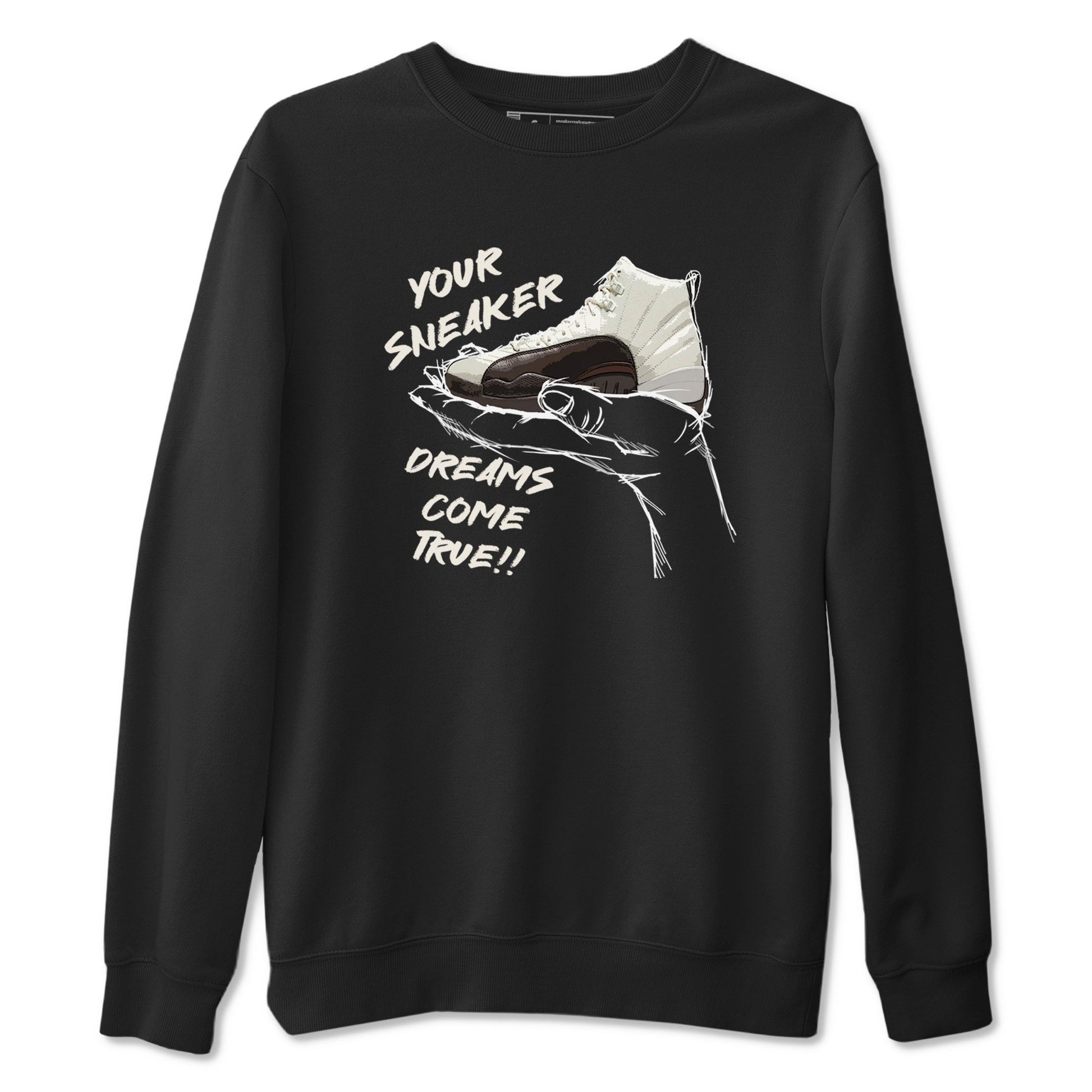 AJ12 Baroque Brown shirts to match jordans Sneaker Dreams best t shirts to wear with jordans SoleFly x Jordan 12 Baroque Brown match shoes to clothes SNRT Sneaker Tees unisex cotton Black 2 shirts
