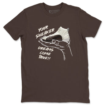 AJ12 Baroque Brown shirts to match jordans Sneaker Dreams best t shirts to wear with jordans SoleFly x Jordan 12 Baroque Brown match shoes to clothes SNRT Sneaker Tees unisex cotton Dark Chocolate 2 shirts