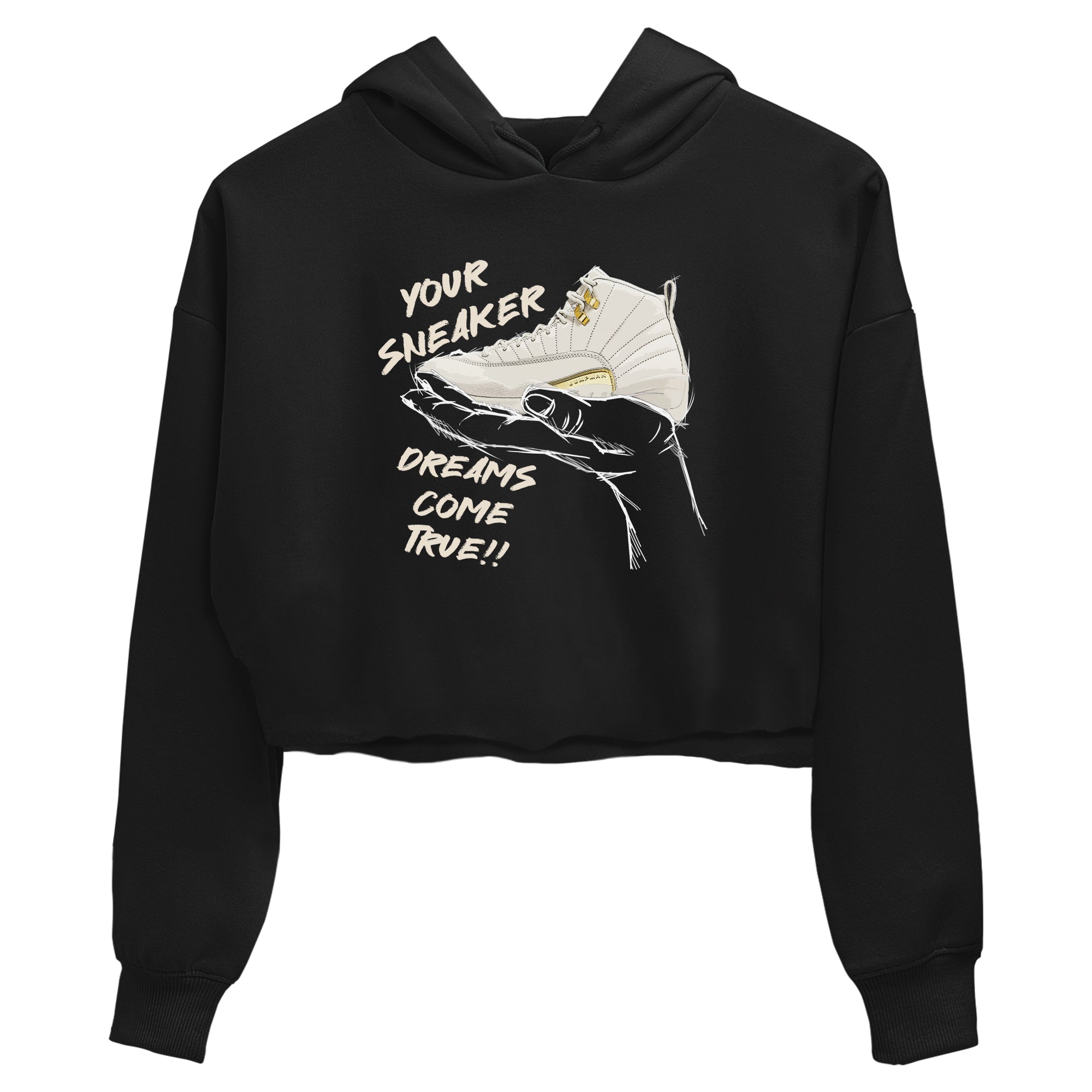 12s Phantom shirts to match jordans Sneaker Dreams sneaker match tees Air Jordan 12 WMNS Phantom match shoes to clothes SNRT Sneaker Tees unisex cotton Black 2 crop tee