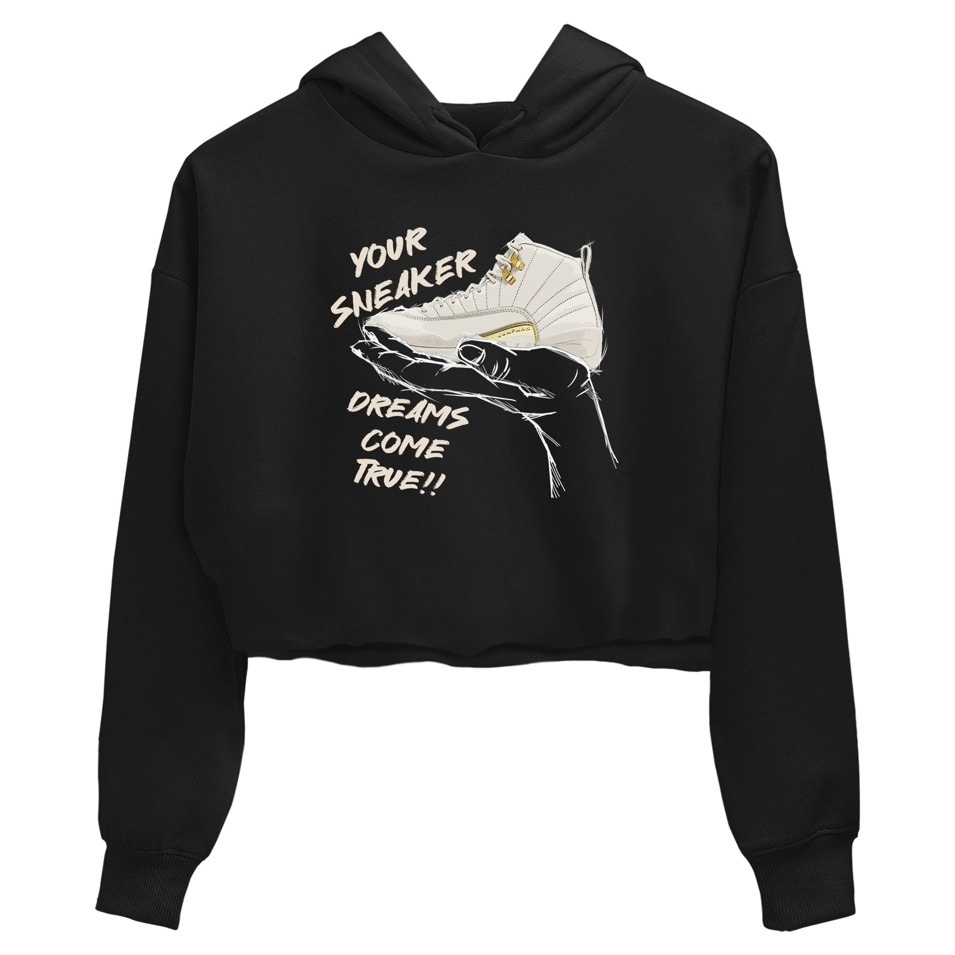 12s Phantom shirts to match jordans Sneaker Dreams sneaker match tees Air Jordan 12 WMNS Phantom match shoes to clothes SNRT Sneaker Tees unisex cotton Black 2 crop tee