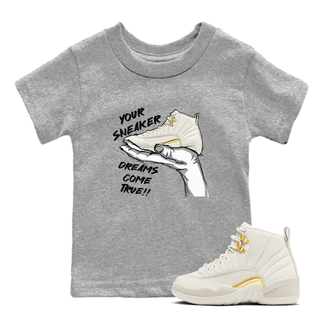 12s Phantom shirts to match jordans Sneaker Dreams sneaker match tees Air Jordan 12 WMNS Phantom match shoes to clothes SNRT Sneaker Tees Youth Baby Heather Grey 1 tee