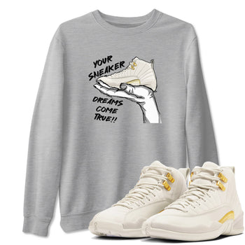 12s Phantom shirts to match jordans Sneaker Dreams sneaker match tees Air Jordan 12 WMNS Phantom match shoes to clothes SNRT Sneaker Tees unisex cotton Heather Grey 1 shirts