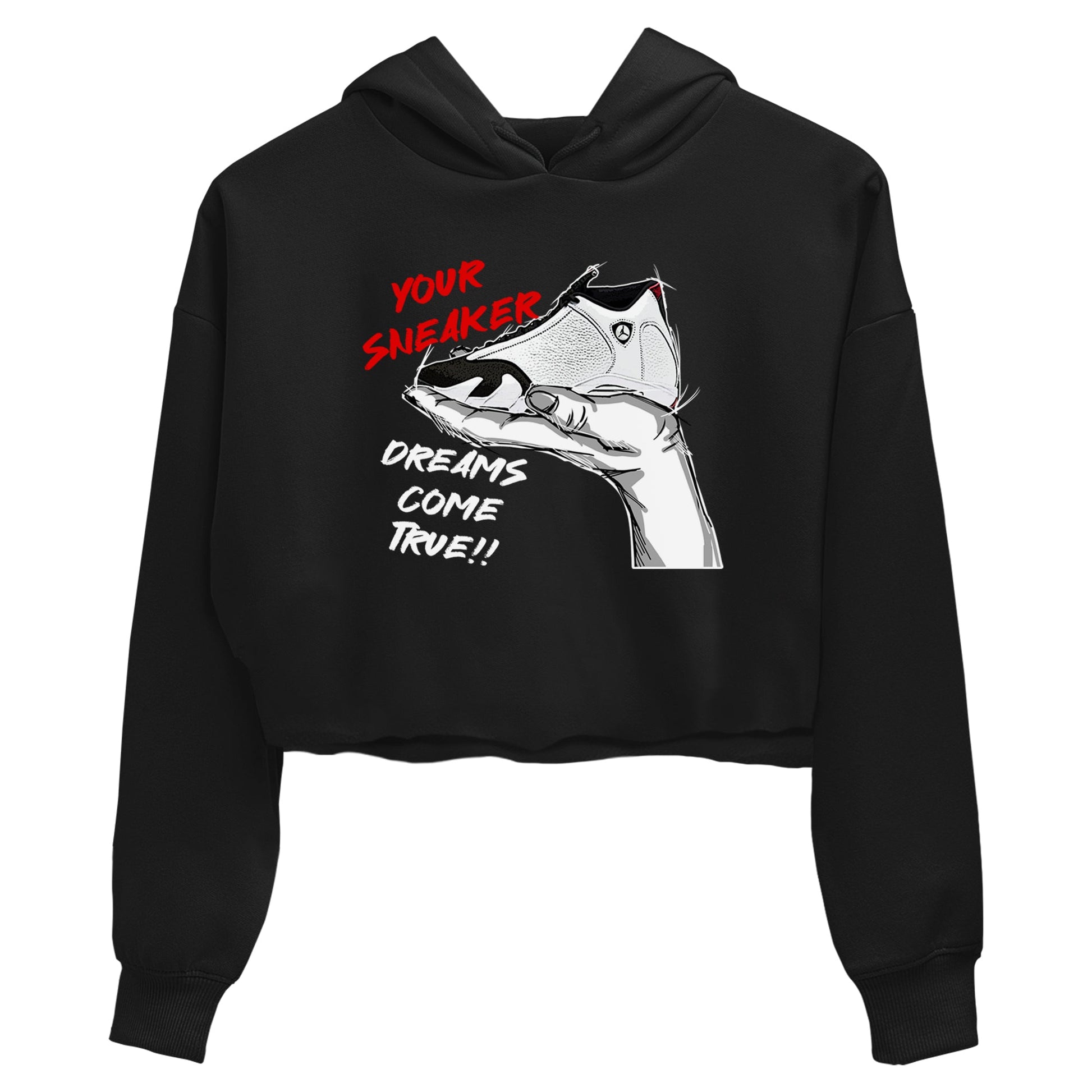 Jordan 14 Retro Black Toe t shirts to match sneakers Sneaker Dreams sneaker match tees 14s Black Toe sneaker match tee SNRT Sneaker Tees unisex cotton Black 2 crop tee