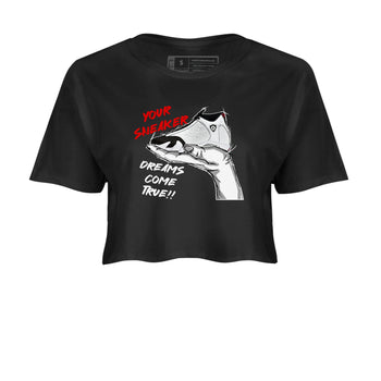 Jordan 14 Retro Black Toe t shirts to match sneakers Sneaker Dreams sneaker match tees 14s Black Toe sneaker match tee SNRT Sneaker Tees unisex cotton Black 2 crop tee