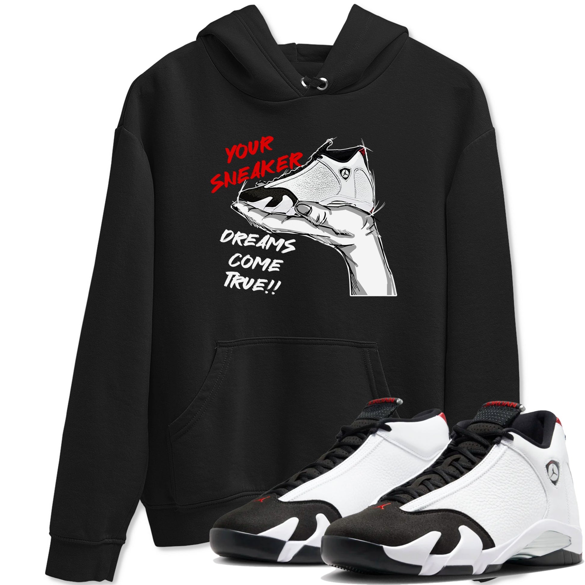 Jordan 14 Retro Black Toe t shirts to match sneakers Sneaker Dreams sneaker match tees 14s Black Toe sneaker match tee SNRT Sneaker Tees unisex cotton Black 1 shirts