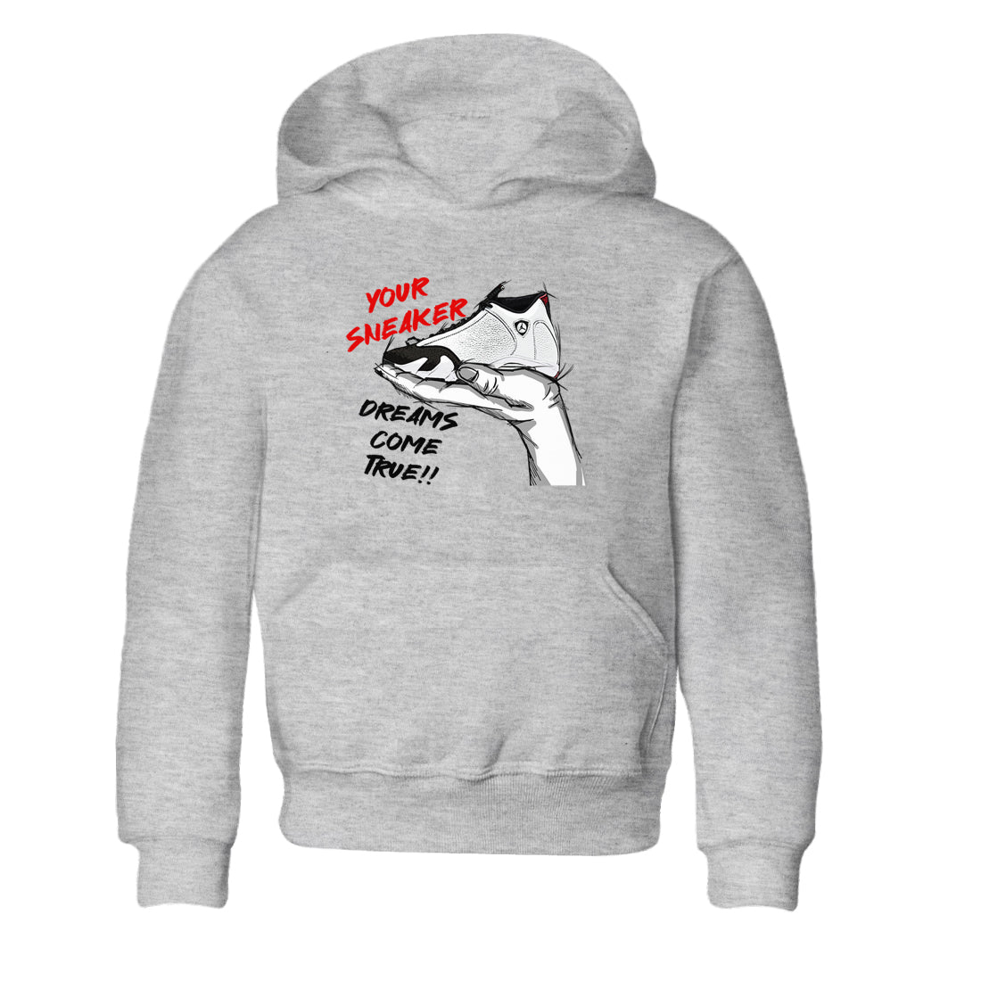 Jordan 14 Retro Black Toe t shirts to match sneakers Sneaker Dreams sneaker match tees 14s Black Toe sneaker match tee SNRT Sneaker Tees Youth Baby Heather Grey 2 tee