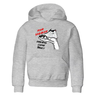 Jordan 14 Retro Black Toe t shirts to match sneakers Sneaker Dreams sneaker match tees 14s Black Toe sneaker match tee SNRT Sneaker Tees Youth Baby Heather Grey 2 tee