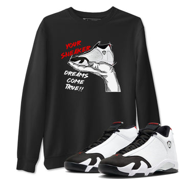 Jordan 14 Retro Black Toe t shirts to match sneakers Sneaker Dreams sneaker match tees 14s Black Toe sneaker match tee SNRT Sneaker Tees unisex cotton Black 1 shirts
