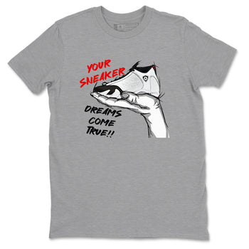 Jordan 14 Retro Black Toe t shirts to match sneakers Sneaker Dreams sneaker match tees 14s Black Toe sneaker match tee SNRT Sneaker Tees unisex cotton Heather Grey 2 shirts