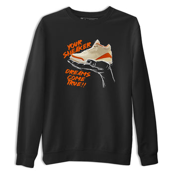 Sneaker Dreams sneaker match t-shirt styled to complete your fit with the Air Jordan 3 Starfish sneakers, shown in Black 2.
