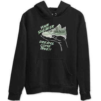 4s Abundance shirts to match jordans Sneaker Dreams sneaker match tees Air Jordan 4 Seafoam match shoes to clothes SNRT Sneaker Tees unisex cotton Black 2 shirts