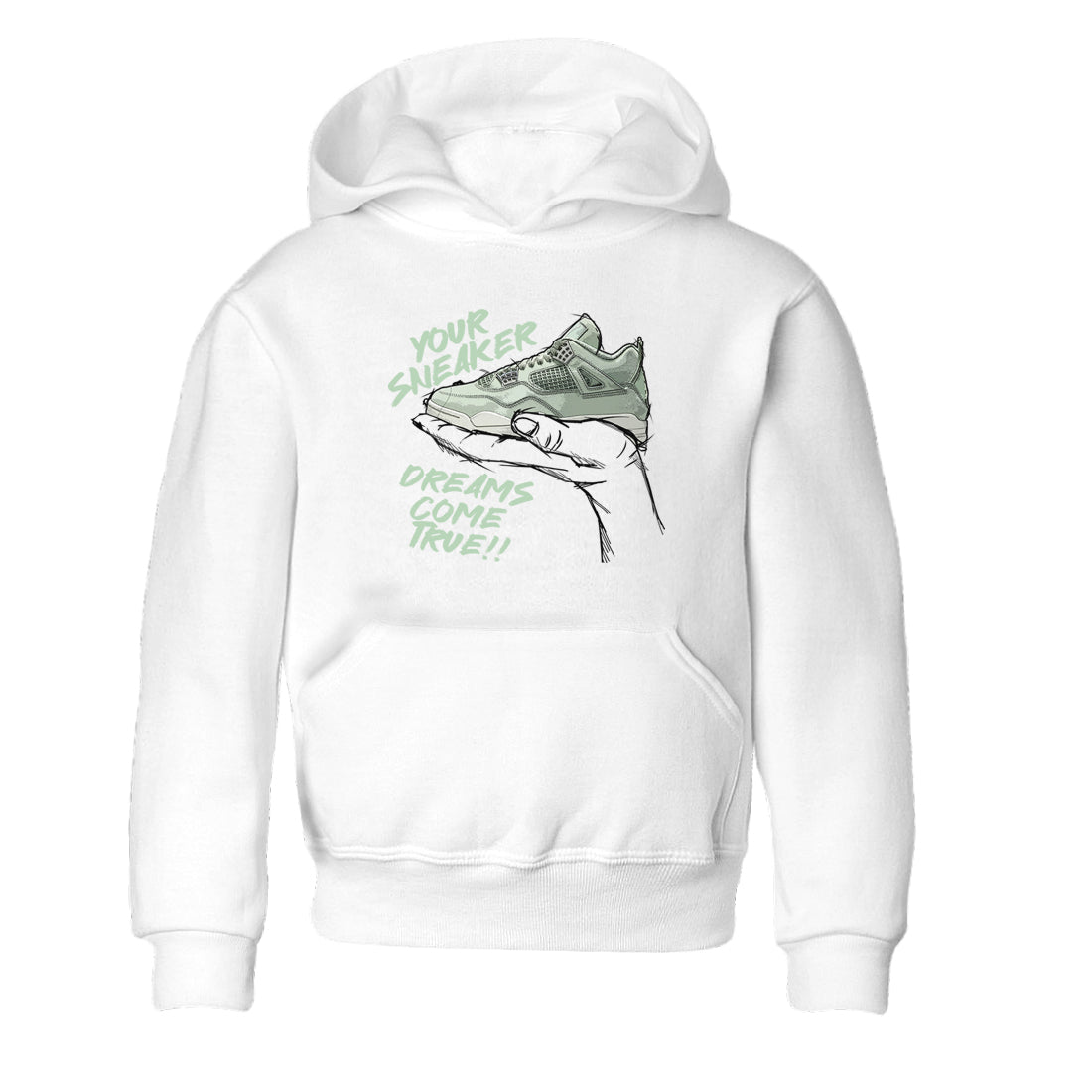 4s Abundance shirts to match jordans Sneaker Dreams sneaker match tees Air Jordan 4 Seafoam match shoes to clothes SNRT Sneaker Tees Youth Baby White 2 tee