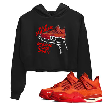 4s Brick By Brick best t shirts to wear with jordans Sneaker Dreams sneaker match tees Nigel Sylvester x Air Jordan 4 Brick by Brick match shoes to clothes SNRT Sneaker Tees unisex cotton Black 1 crop tee