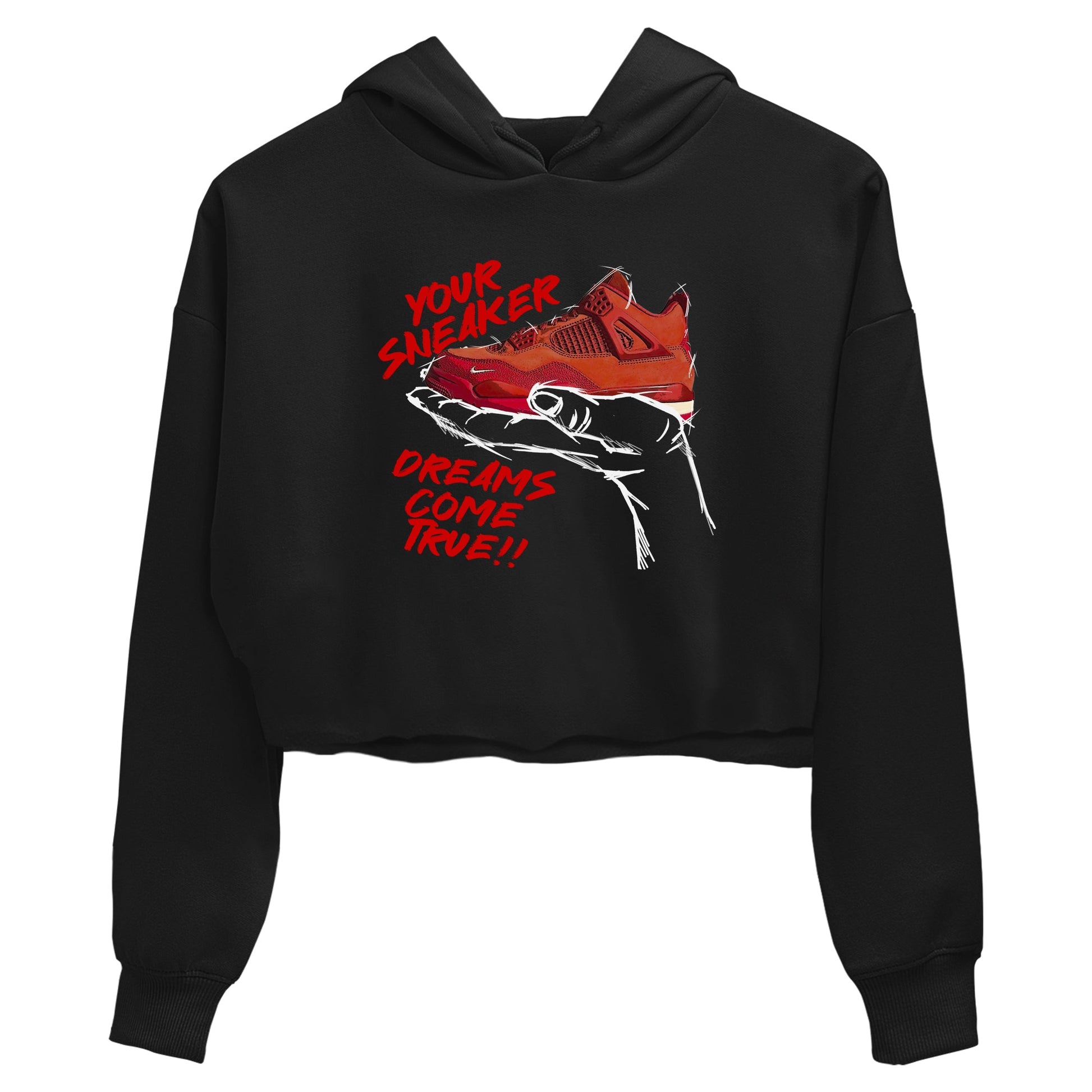 4s Brick By Brick best t shirts to wear with jordans Sneaker Dreams sneaker match tees Nigel Sylvester x Air Jordan 4 Brick by Brick match shoes to clothes SNRT Sneaker Tees unisex cotton Black 2 crop tee