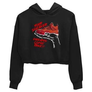 4s Brick By Brick best t shirts to wear with jordans Sneaker Dreams sneaker match tees Nigel Sylvester x Air Jordan 4 Brick by Brick match shoes to clothes SNRT Sneaker Tees unisex cotton Black 2 crop tee