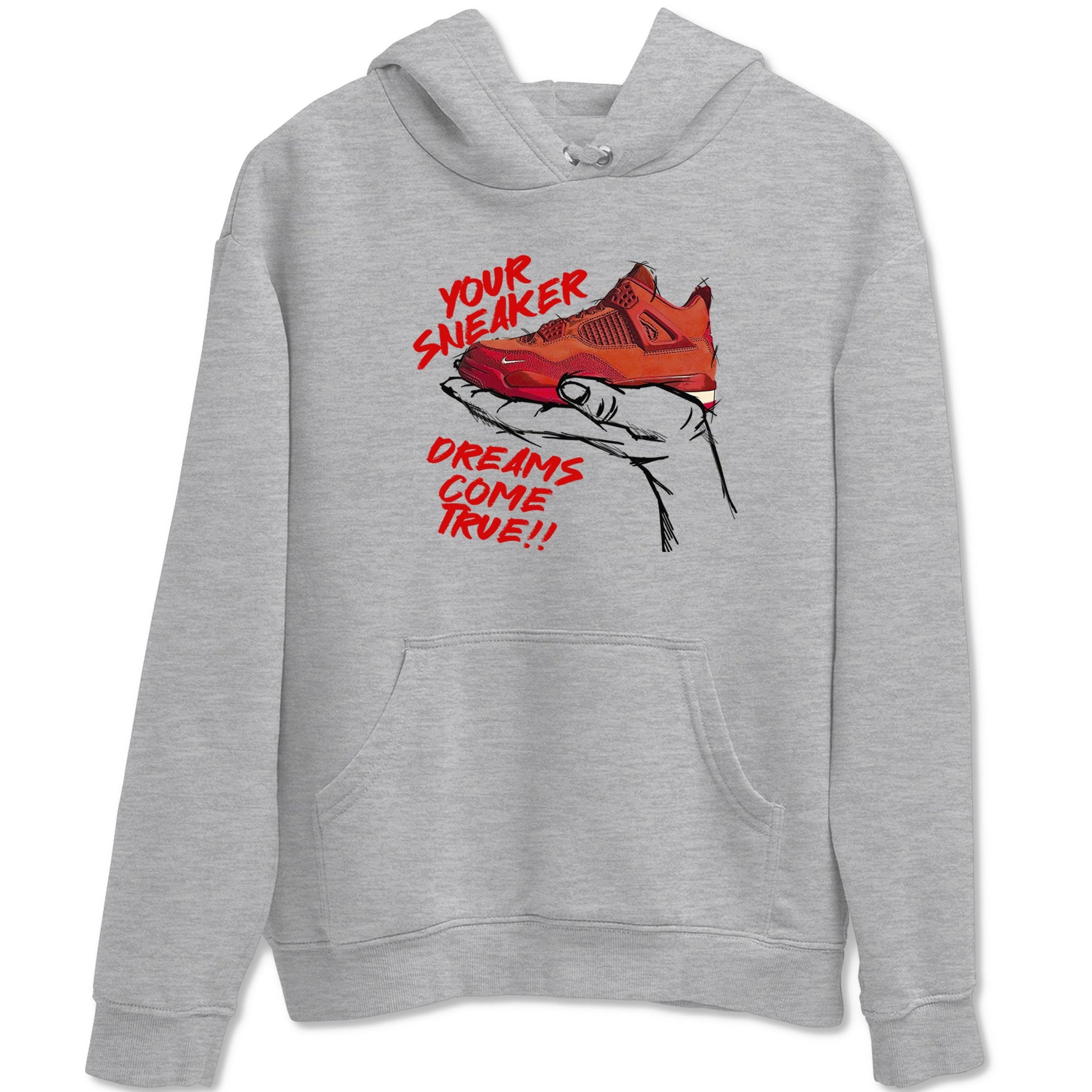 4s Brick By Brick best t shirts to wear with jordans Sneaker Dreams sneaker match tees Nigel Sylvester x Air Jordan 4 Brick by Brick match shoes to clothes SNRT Sneaker Tees unisex cotton Heather Grey 2 shirts