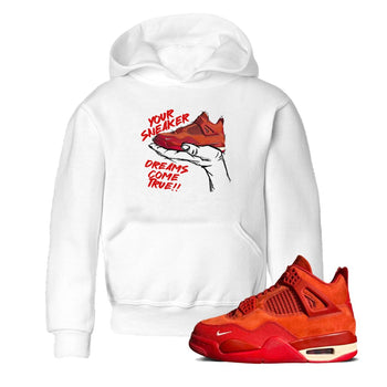 4s Brick By Brick best t shirts to wear with jordans Sneaker Dreams sneaker match tees Nigel Sylvester x Air Jordan 4 Brick by Brick match shoes to clothes SNRT Sneaker Tees Youth Baby White 1 tee