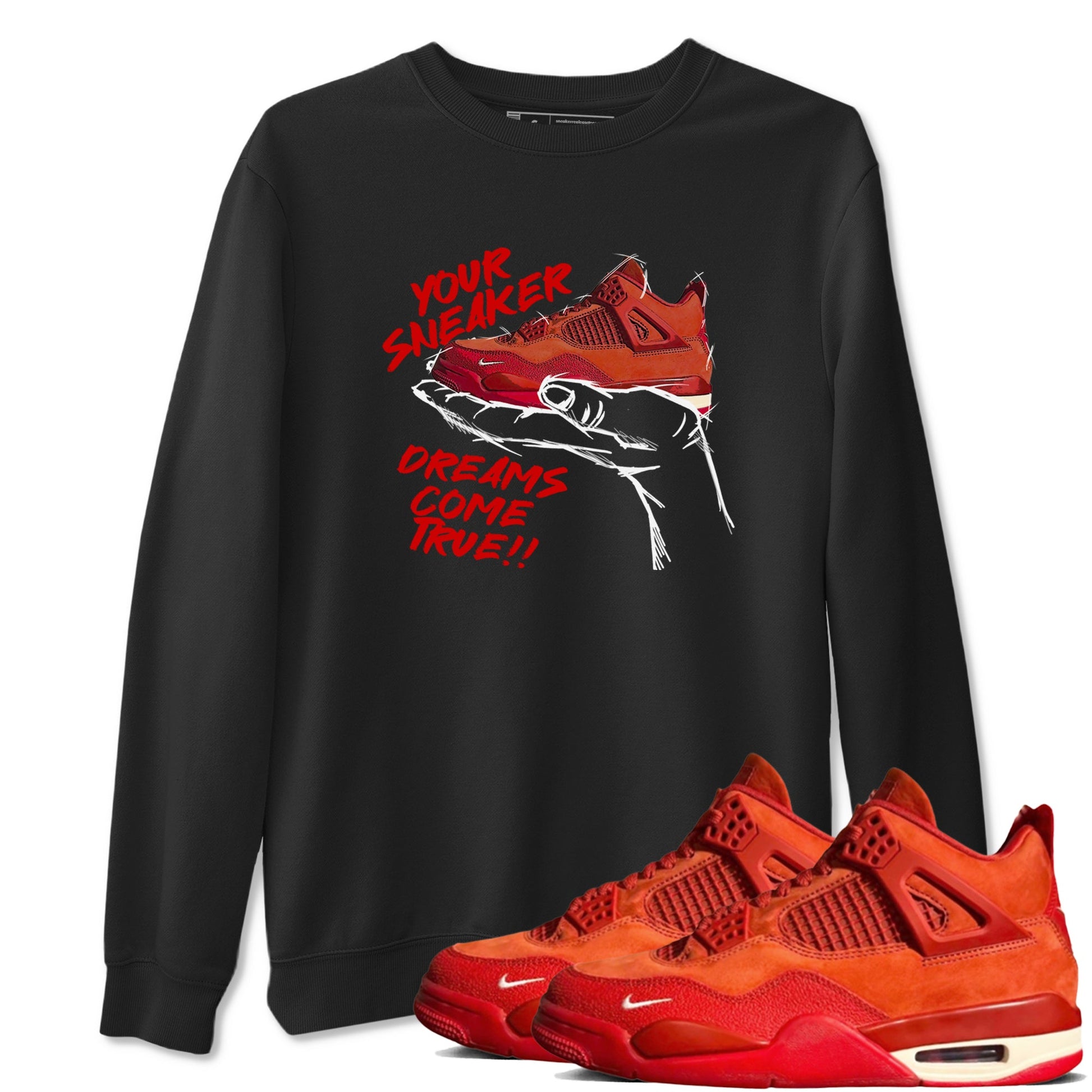 4s Brick By Brick best t shirts to wear with jordans Sneaker Dreams sneaker match tees Nigel Sylvester x Air Jordan 4 Brick by Brick match shoes to clothes SNRT Sneaker Tees unisex cotton Black 1 shirts