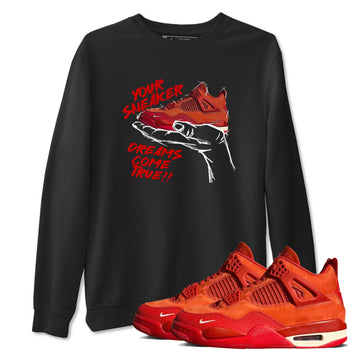 4s Brick By Brick best t shirts to wear with jordans Sneaker Dreams sneaker match tees Nigel Sylvester x Air Jordan 4 Brick by Brick match shoes to clothes SNRT Sneaker Tees unisex cotton Black 1 shirts