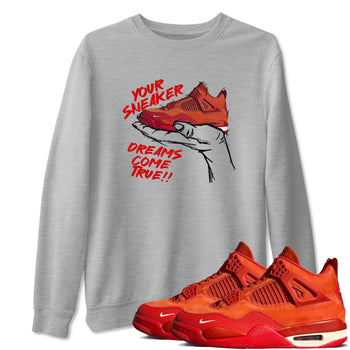 4s Brick By Brick best t shirts to wear with jordans Sneaker Dreams sneaker match tees Nigel Sylvester x Air Jordan 4 Brick by Brick match shoes to clothes SNRT Sneaker Tees unisex cotton Heather Grey 1 shirts