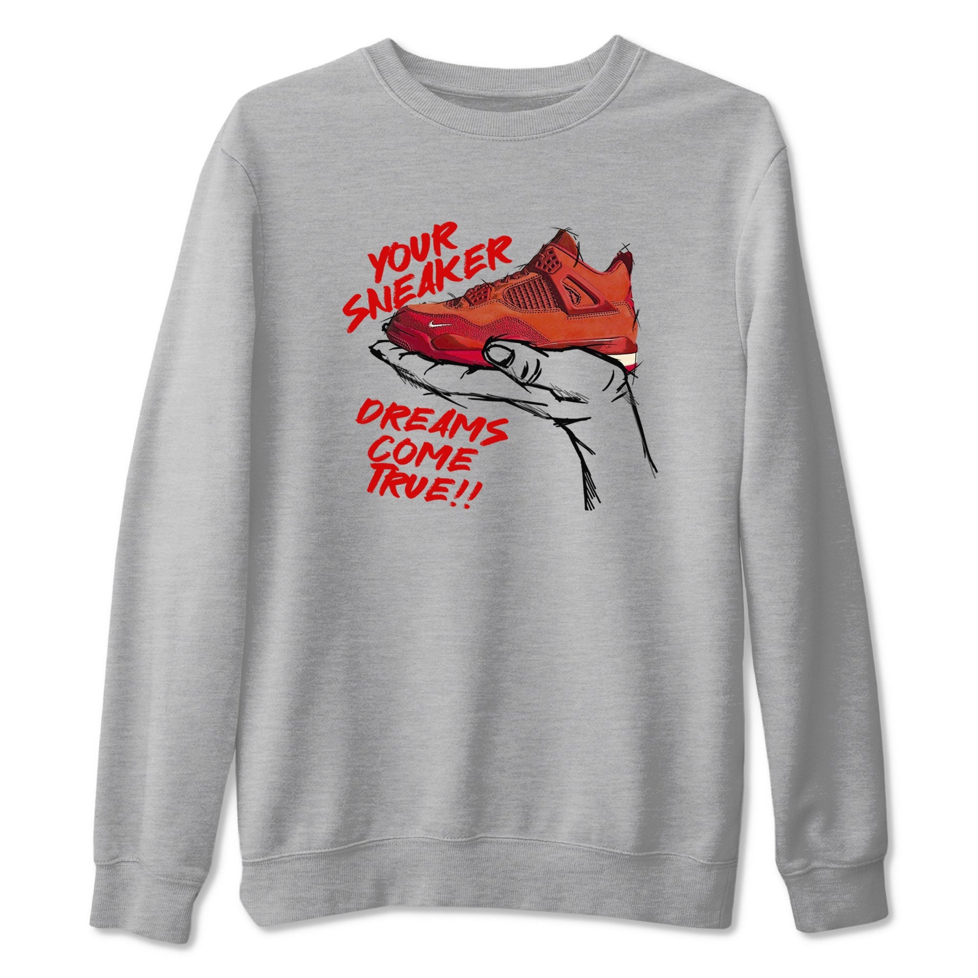 4s Brick By Brick best t shirts to wear with jordans Sneaker Dreams sneaker match tees Nigel Sylvester x Air Jordan 4 Brick by Brick match shoes to clothes SNRT Sneaker Tees unisex cotton Heather Grey 2 shirts