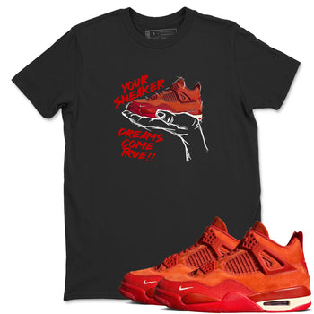 4s Brick By Brick best t shirts to wear with jordans Sneaker Dreams sneaker match tees Nigel Sylvester x Air Jordan 4 Brick by Brick match shoes to clothes SNRT Sneaker Tees unisex cotton Black 1 shirts