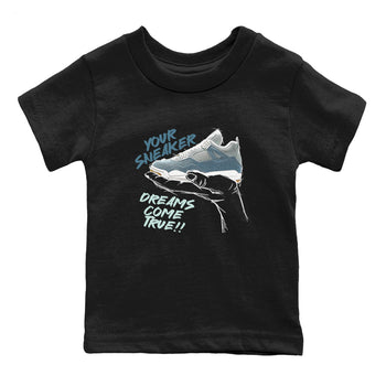 Sneaker match tees – Sneaker Tees To Match 4s Worn Blue Air Jordan 4 Denim Shoes – Sneaker Dreams Kids T-Shirt Black 2