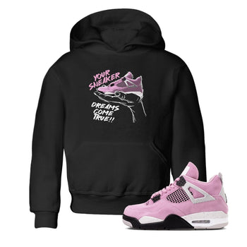 4s Retro Orchid shirts to match jordans Sneaker Dreams sneaker match tees Air Jordan 4 WMNS Orchid match shoes to clothes SNRT Sneaker Tees Youth Baby Black 1 tee