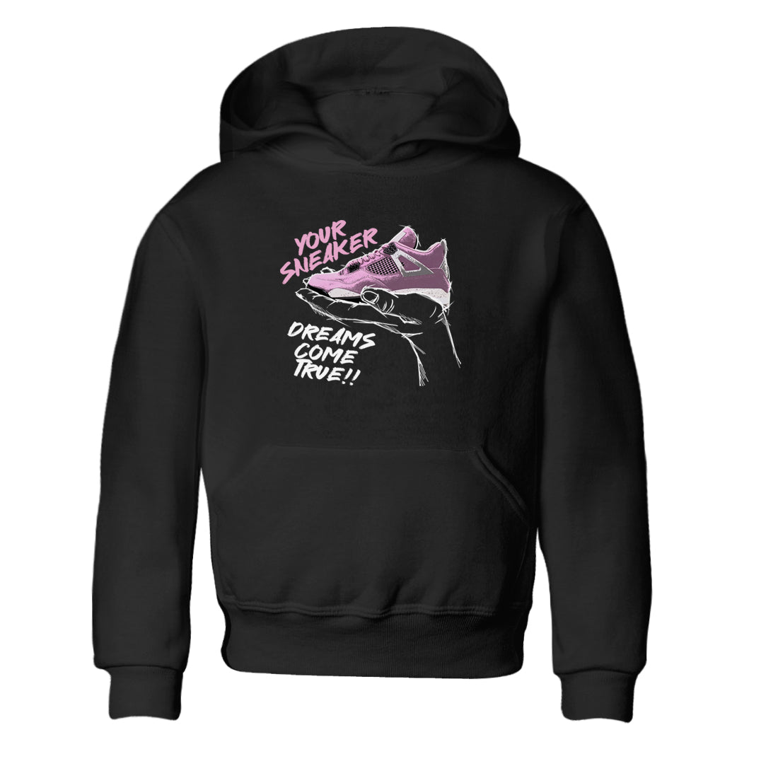 4s Retro Orchid shirts to match jordans Sneaker Dreams sneaker match tees Air Jordan 4 WMNS Orchid match shoes to clothes SNRT Sneaker Tees Youth Baby Black 2 tee