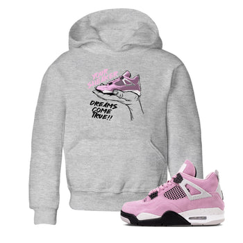 4s Retro Orchid shirts to match jordans Sneaker Dreams sneaker match tees Air Jordan 4 WMNS Orchid match shoes to clothes SNRT Sneaker Tees Youth Baby Heather Grey 2 tee