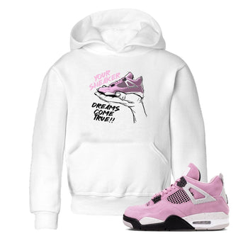 4s Retro Orchid shirts to match jordans Sneaker Dreams sneaker match tees Air Jordan 4 WMNS Orchid match shoes to clothes SNRT Sneaker Tees Youth Baby White 1 tee