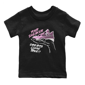 4s Retro Orchid shirts to match jordans Sneaker Dreams sneaker match tees Air Jordan 4 WMNS Orchid match shoes to clothes SNRT Sneaker Tees Youth Baby Black 2 tee