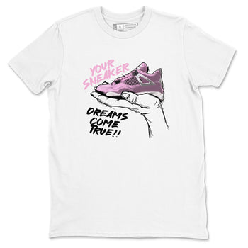 4s Retro Orchid shirts to match jordans Sneaker Dreams sneaker match tees Air Jordan 4 WMNS Orchid match shoes to clothes SNRT Sneaker Tees unisex cotton White 2 shirts