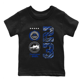 Foams One Royal shirts to match jordans Sneaker Emblem sneaker match tees Air Foamposite One Royal match shoes to clothes SNRT Sneaker Tees Youth Baby Black 2 tee