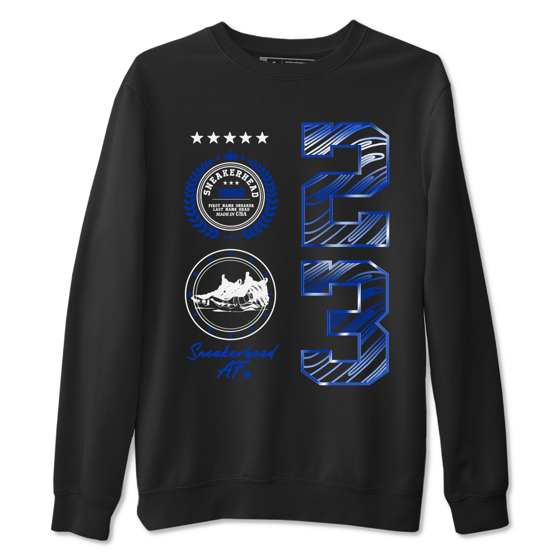 Foams One Royal shirts to match jordans Sneaker Emblem sneaker match tees Air Foamposite One Royal match shoes to clothes SNRT Sneaker Tees unisex cotton Black 2 shirts