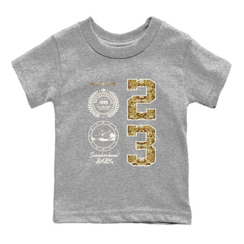 Air Force 1 Ivory Snake shirt to match jordans Sneaker Emblem sneaker tees Air Force 1 Ivory Snake SNRT sneaker release tees baby toddler Heather Grey 2 cotton Shirt