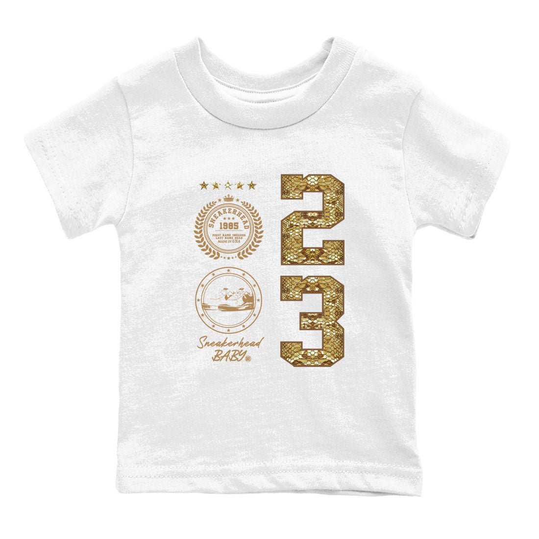 Air Force 1 Ivory Snake shirt to match jordans Sneaker Emblem sneaker tees Air Force 1 Ivory Snake SNRT sneaker release tees baby toddler White 2 cotton Shirt