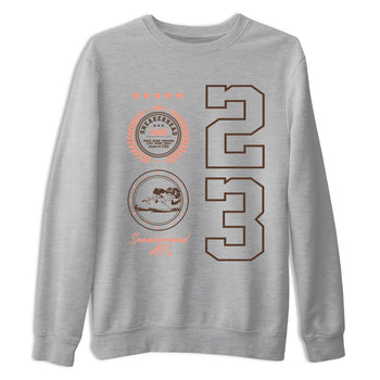 Sneaker match tees – Sneaker Tees To Match Air Jordan 1 Baroque Brown Shoes – Sneaker Emblem Tee Heather Grey 2