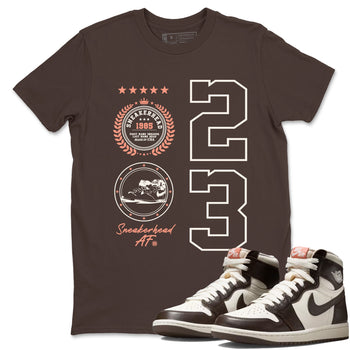 Sneaker match tees – Sneaker Tees To Match Air Jordan 1 Baroque Brown Shoes – Sneaker Emblem Tee Dark Chocolate 1