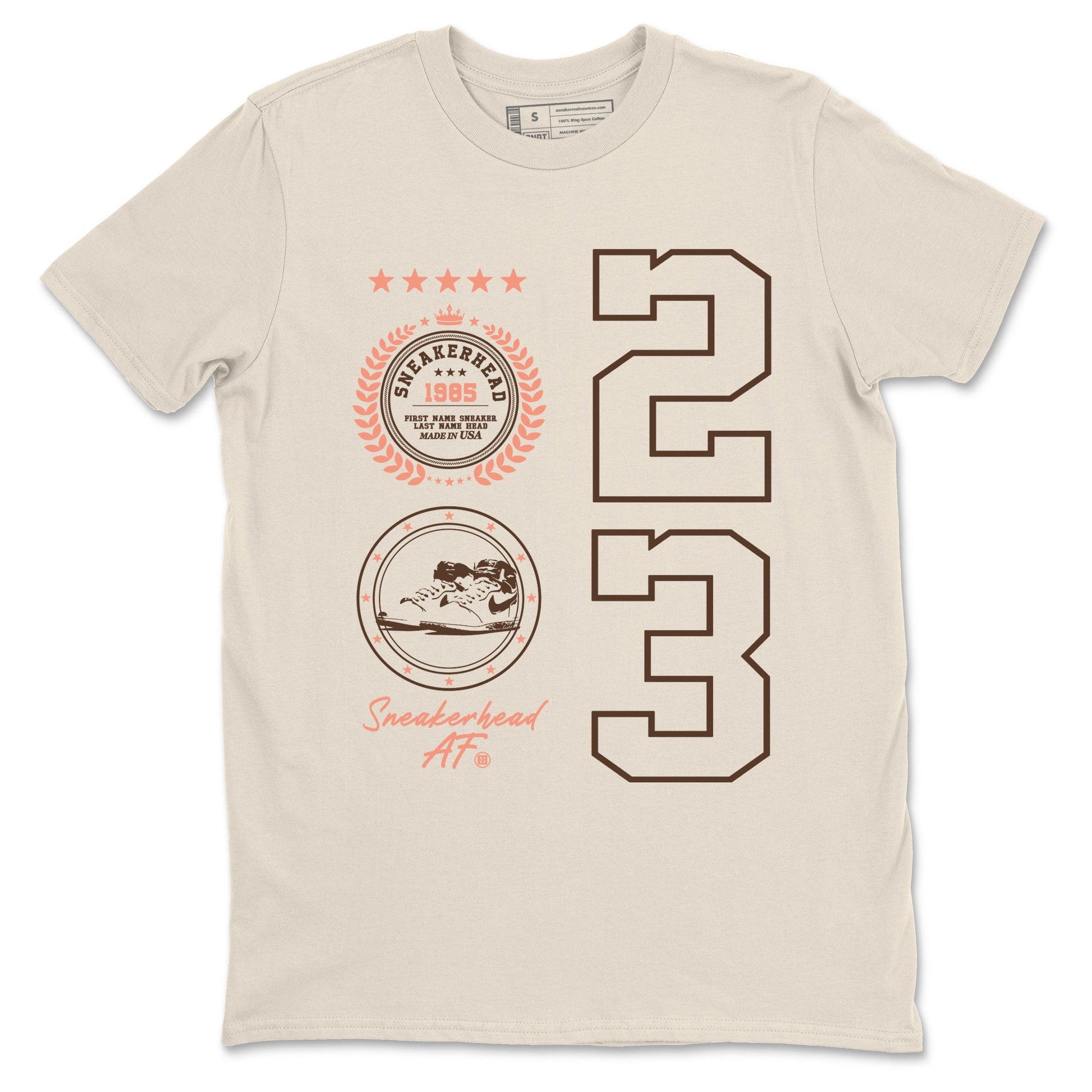 Sneaker match tees – Sneaker Tees To Match Air Jordan 1 Baroque Brown Shoes – Sneaker Emblem Tee Natural 2