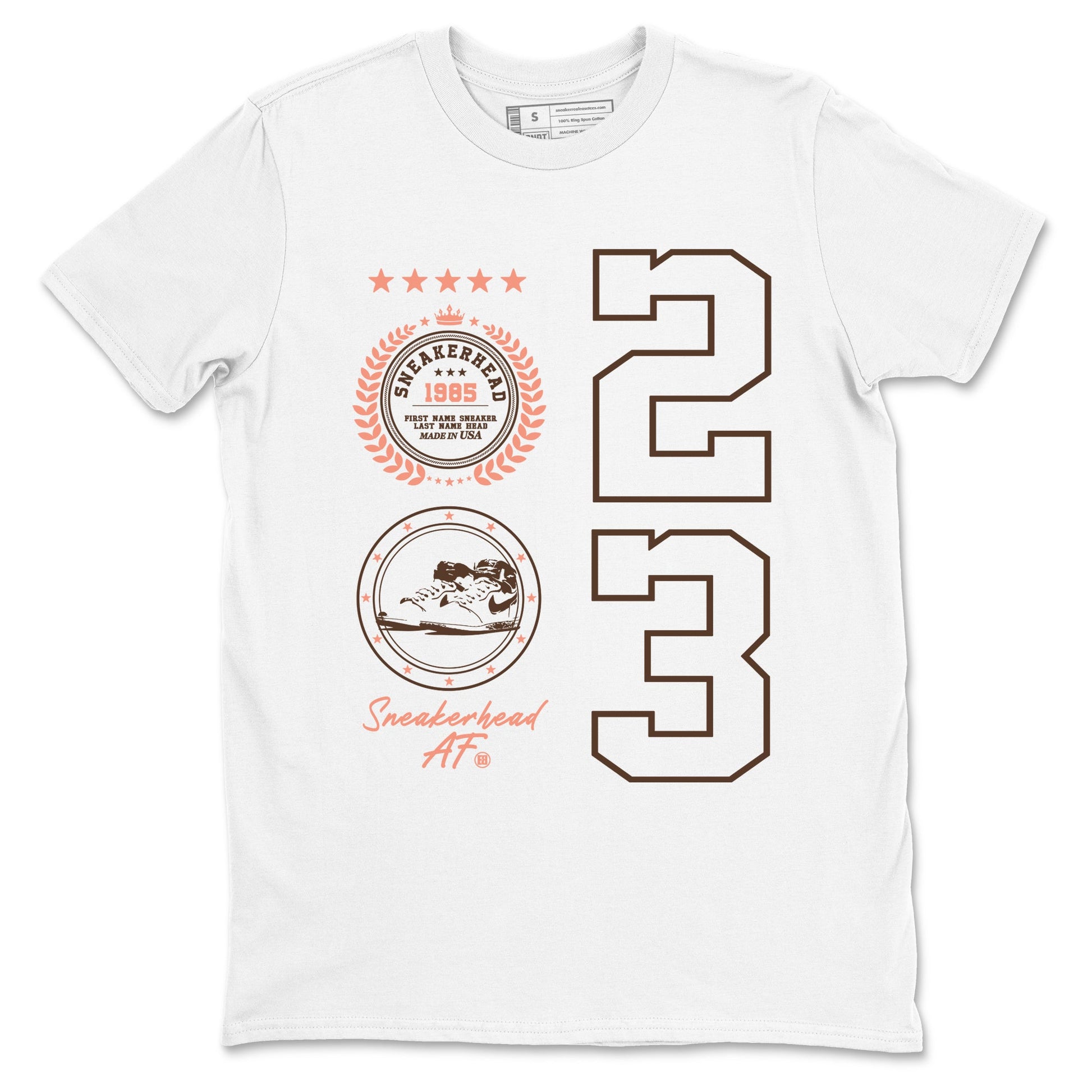 Sneaker match tees – Sneaker Tees To Match Air Jordan 1 Baroque Brown Shoes – Sneaker Emblem Tee White 2