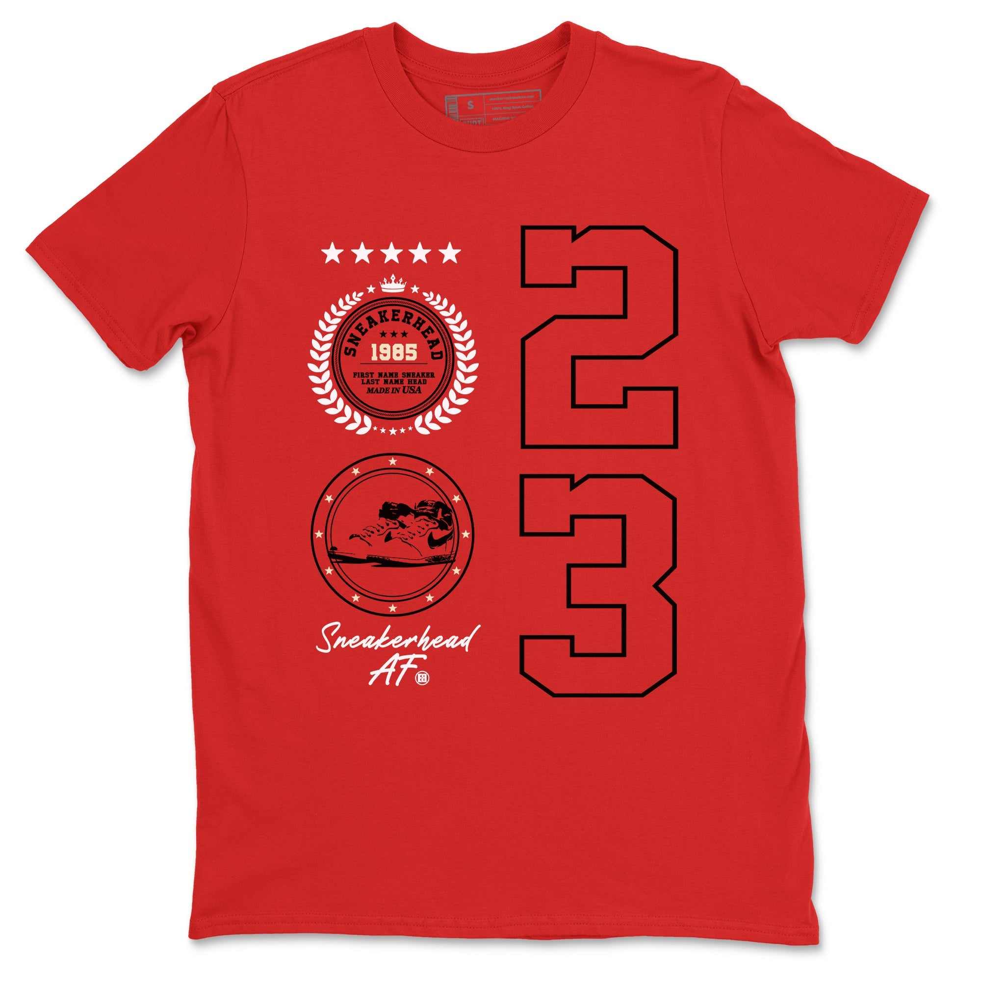 Air Jordan 1 High OG Black Toe Reimagined shirts to match jordans Sneaker Emblem sneaker match tees 1s Black Toe Reimagined SNRT Sneaker Release Tees unisex cotton Red 2 crew neck shirts