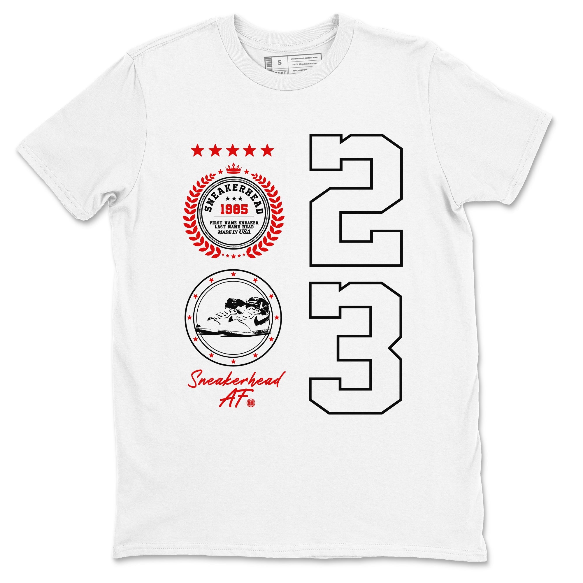 Air Jordan 1 High OG Black Toe Reimagined shirts to match jordans Sneaker Emblem sneaker match tees 1s Black Toe Reimagined SNRT Sneaker Release Tees unisex cotton White 2 crew neck shirts