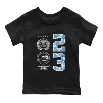 1s Denim shirt to match jordans Sneaker Emblem sneaker tees Air Jordan 1 Denim SNRT sneaker release tees baby toddler Black 2 cotton Shirt