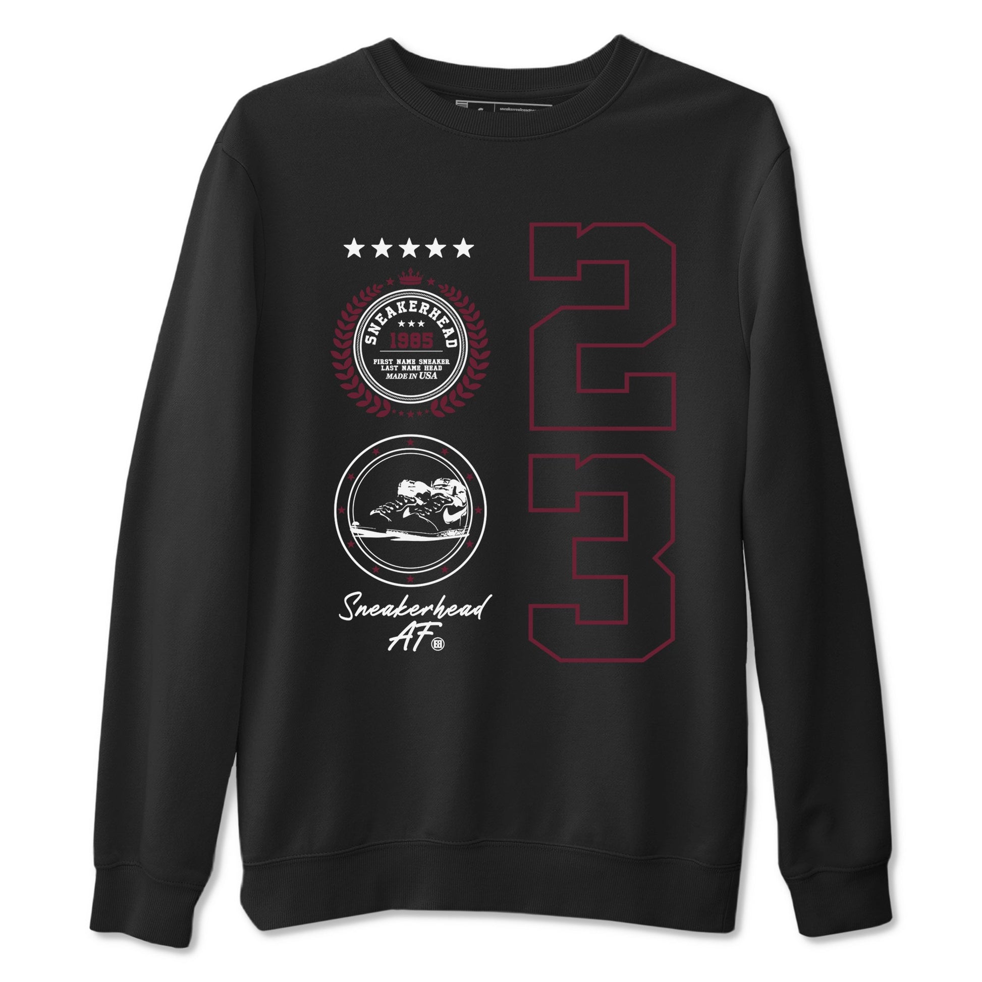 Air Jordan 1 High OG Metallic Burgundy shirts to match jordans Sneaker Emblem sneaker match tees Air Jordan 1 Metallic Burgundy SNRT Sneaker Tees streetwear brand Black 2 unisex cotton tee