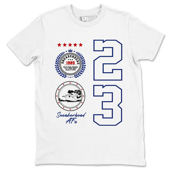 1s Rare Air shirts to match jordans Sneaker Emblem sneaker match tees Air Jordan 1 High OG Rare Air Deep Royal Blue match shoes to clothes SNRT Sneaker Tees unisex cotton White 2 shirts