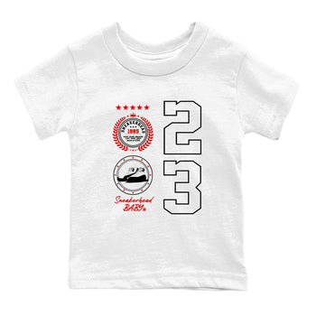 Air Jordan 1 Taxi Flip shirts to match jordans Sneaker Emblem sneaker match tees Air Jordan 1 Taxi Flip SNRT sneaker release tees baby toddler White 2 cotton Shirt